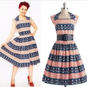 ⚓ Modcloth Anchors A-Sway Bernie Dexter Dress ⚓